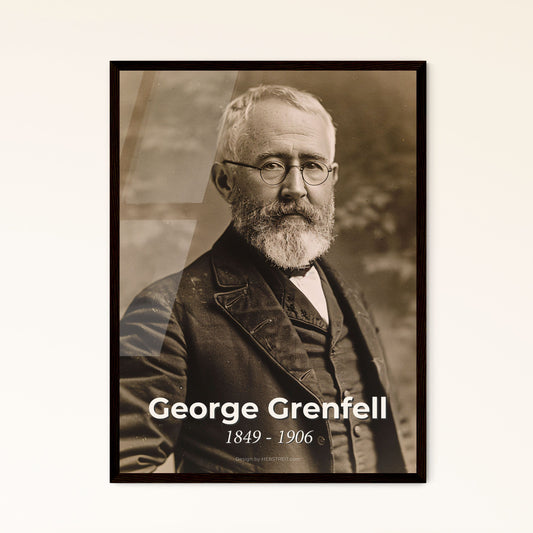 Explore the Legacy of George Grenfell: Iconic Portrait Print for Home Decor - Missionary, Explorer, and Congo Trailblazer