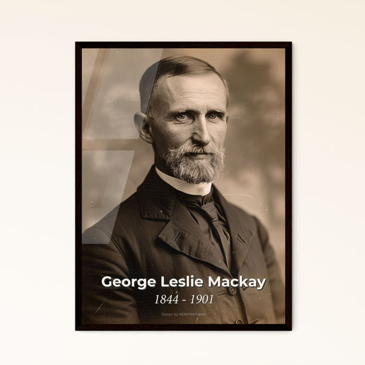 Timeless Legacy: George Leslie Mackay - Visionary Canadian Missionary in Taiwan - Stunning Monochrome Print for Distinguished Interiors