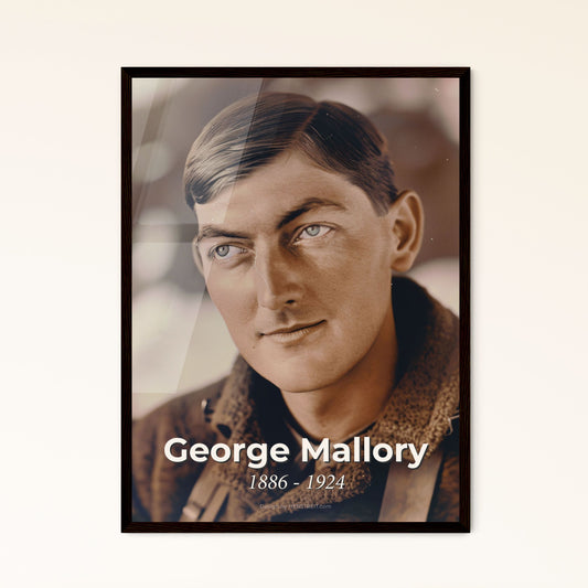 Timeless Tribute to George Mallory: An Iconic Portrait of the Legendary British Mountaineer in Ultra-Realistic Monochrome Art