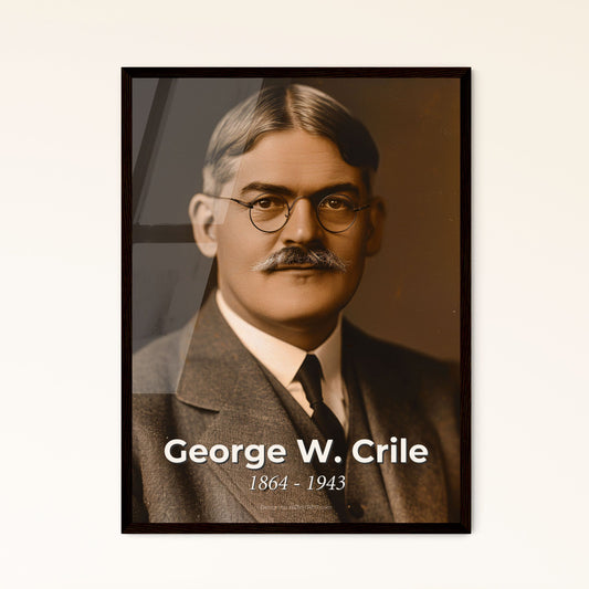 Timeless Tribute to George W. Crile: Pioneer Surgeon & Cleveland Clinic Co-Founder - Stunning Ultrarealistic Portrait Print