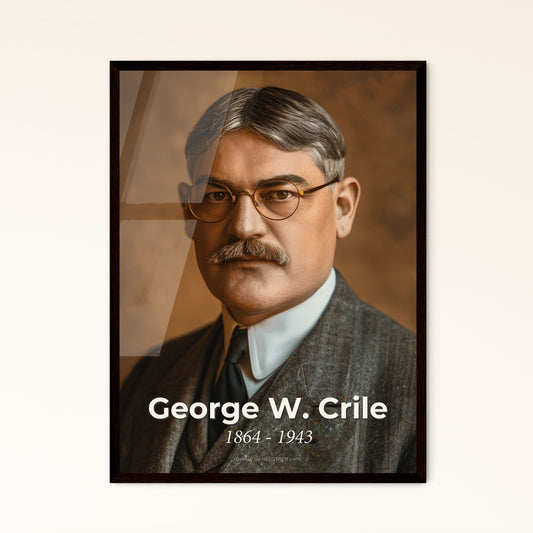 George W. Crile: Iconic Portrait of the Visionary Surgeon & Cleveland Clinic Co-Founder - Cinematic Art for Distinguished Spaces