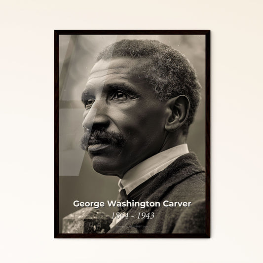 Master of Agriculture: George Washington Carver Portrait - Iconic Inventor & Visionary in Rustic Elegance, Timeless Décor Art