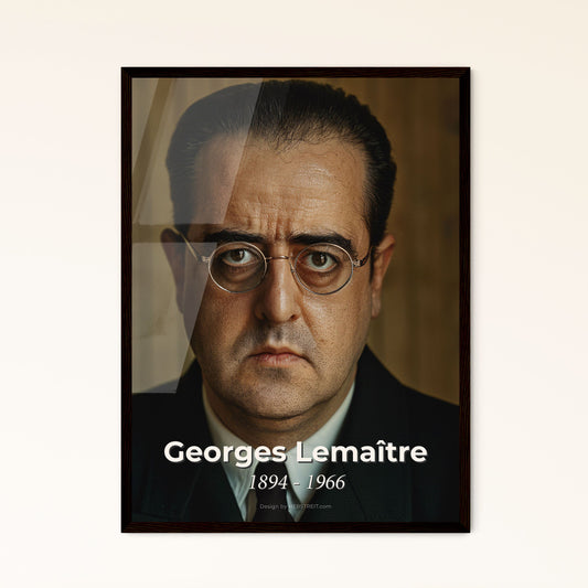 Georges Lemaître: The Pioneer of Cosmic Expansion - Captivating Portrait Print, Perfect for Home Decor & Thoughtful Gifts