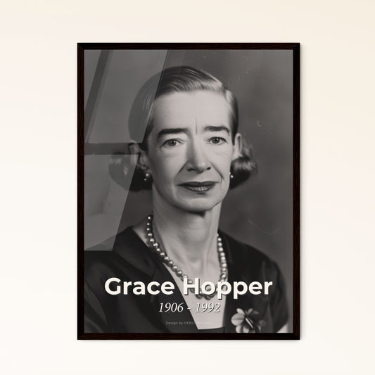 Embrace Innovation: Grace Hopper - Iconic American Computer Scientist, Pioneer of COBOL - Stunning Ultrarealistic Art Print