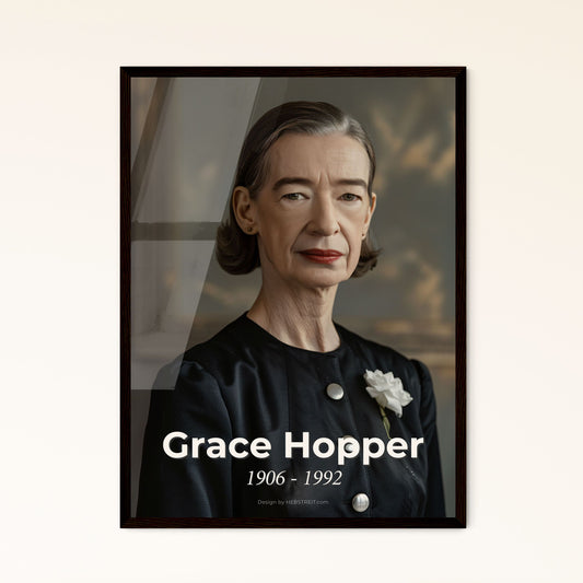 Grace Hopper: Trailblazing Computer Scientist | Elegant Ultra-Realistic Portrait | Perfect Gift & Home Décor Accent