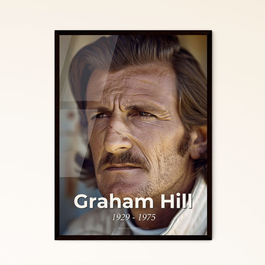 Graham Hill: The Iconic Two-Time F1 Champion – A Timeless Ultrarrealistic Print for Home Decor & Unique Gift Ideas