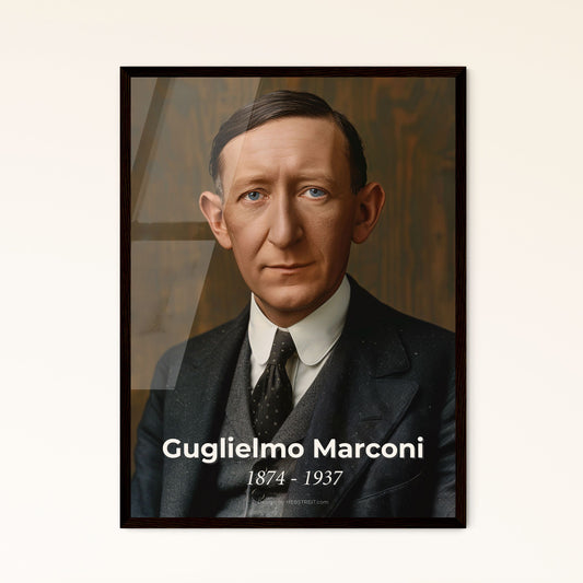 Marconi's Legacy: Ultra-Realistic Portrait of the Innovator behind Radio Transmission - Timeless Home Decor in Stunning Formats