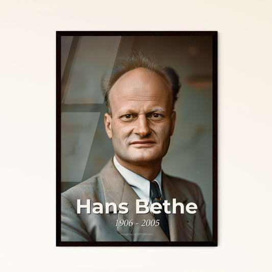 Timeless Tribute to Hans Bethe: A Nobel Laureate's Legacy in Nuclear Physics - Stunning Art Print for Your Space