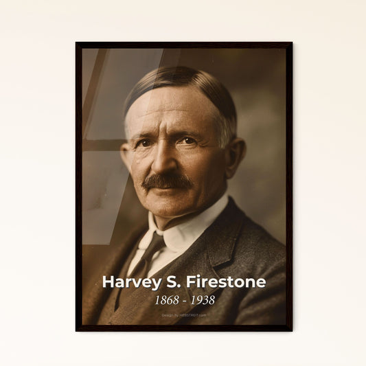 Harvey S. Firestone: Pioneering Industrialist Captured in Cinematic Detail - A Stunning Print for Timeless Home Decor
