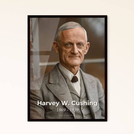 Timeless Tribute: Harvey W. Cushing, Pioneer Neurosurgeon - Cinematic Portrait in Sepia, Perfect for Home Décor & Gifting
