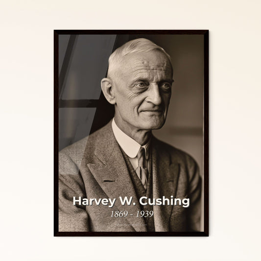 Harvey W. Cushing: Pioneering Neurosurgeon Portrait - Cinematic, High-Contrast Art Print for Home Decor & Thoughtful Gifting