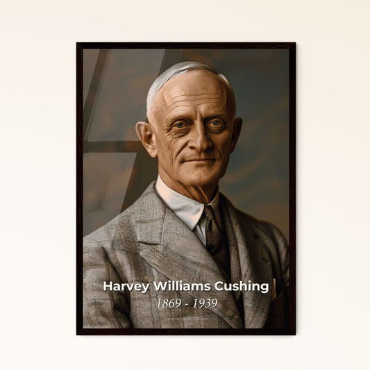 Timeless Portrait of Iconic Neurosurgeon Harvey Williams Cushing: A Masterpiece for Home Decor - High-Quality Print Options Available!