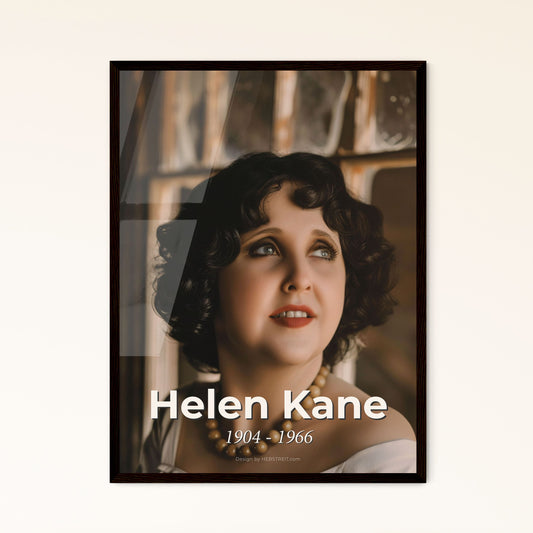 Helen Kane: Iconic Boop-Boop-A-Doop Singer & Betty Boop Muse - Stunning Ultra-Realistic Monochrome Art for Timeless Decor