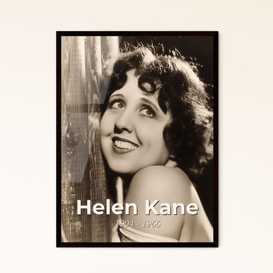 Captivating Portrait of Helen Kane: Iconic American Singer & Betty Boop Inspiration - Vintage Elegance in High-Quality Art Print