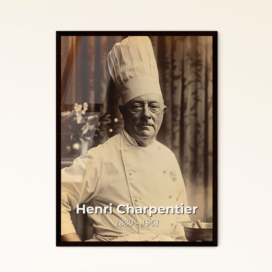 Henri Charpentier: The Culinary Maestro Behind Crêpes Suzette - Captivating Portrait in Timeless Monochrome Elegance