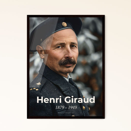 Heroic Portrait of Henri Giraud: French General & WWII Escapist - High-Quality Art Print for Home Decor & Gifting