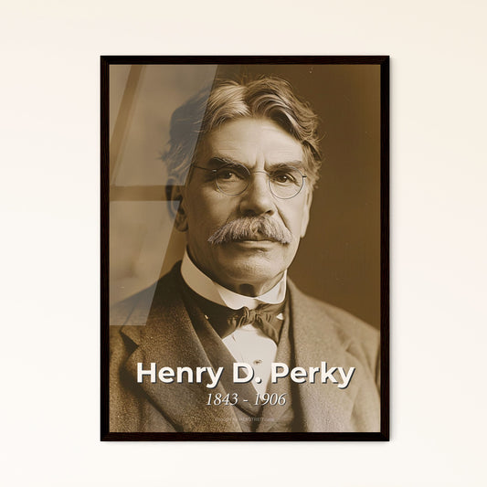 Henry D. Perky: Visionary American Innovator - Elegant Vintage Portrait for Home Decor & Gifting in High-Quality Prints