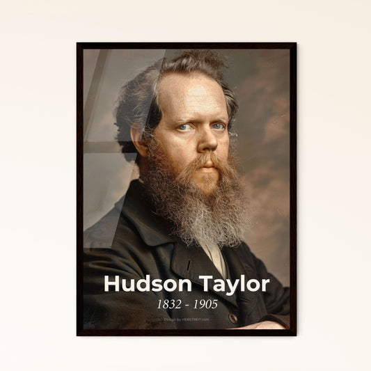 Timeless Legacy: Hudson Taylor Portrait - Inspirational British Missionary, China Inland Mission Founder, Artful Studio Print