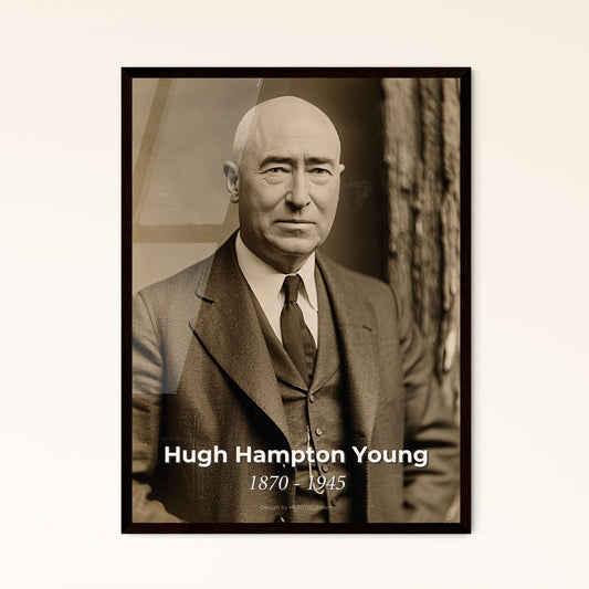 Timeless Legacy: Hugh Hampton Young, Father of American Urology - Exquisite Ultrarealistic Art Print for Elegant Home Decor.