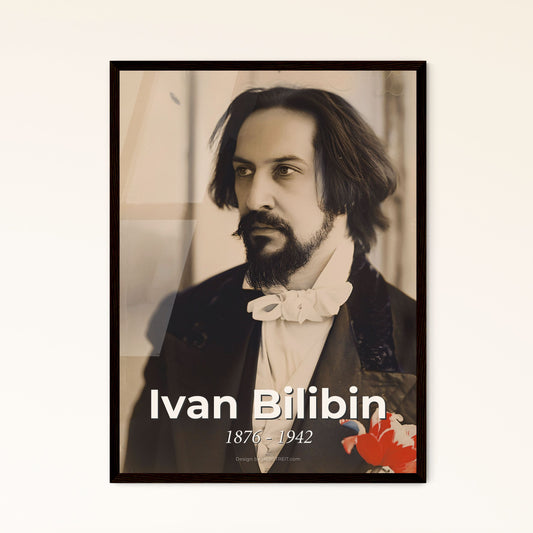 Ivan Bilibin: Enchanting Portrait of the Renowned Russian Illustrator & Stage Designer - Timeless Art for Home Decor