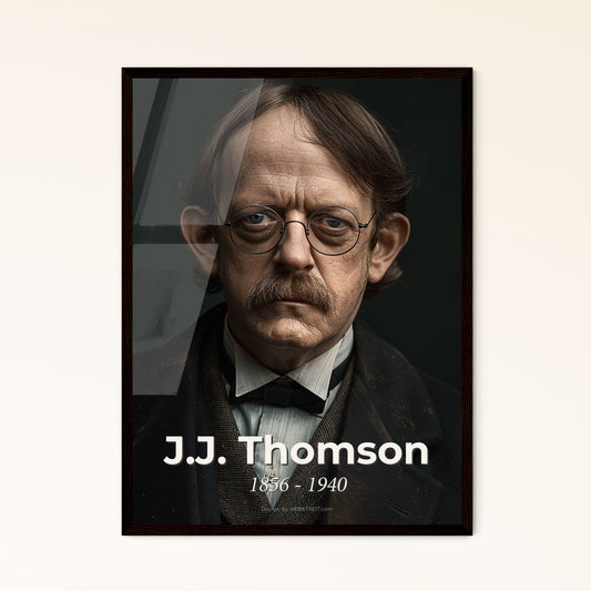 J.J. Thomson: Pioneer of the Electron - Timeless Portrait in Stunning Monochrome, Perfect for Home Decor & Gift Giving