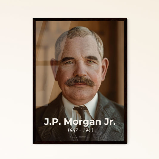 Timeless Portrait of J.P. Morgan Jr.: A Visionary American Banker - High-Quality Print for Elegant Home Decor & Gifting