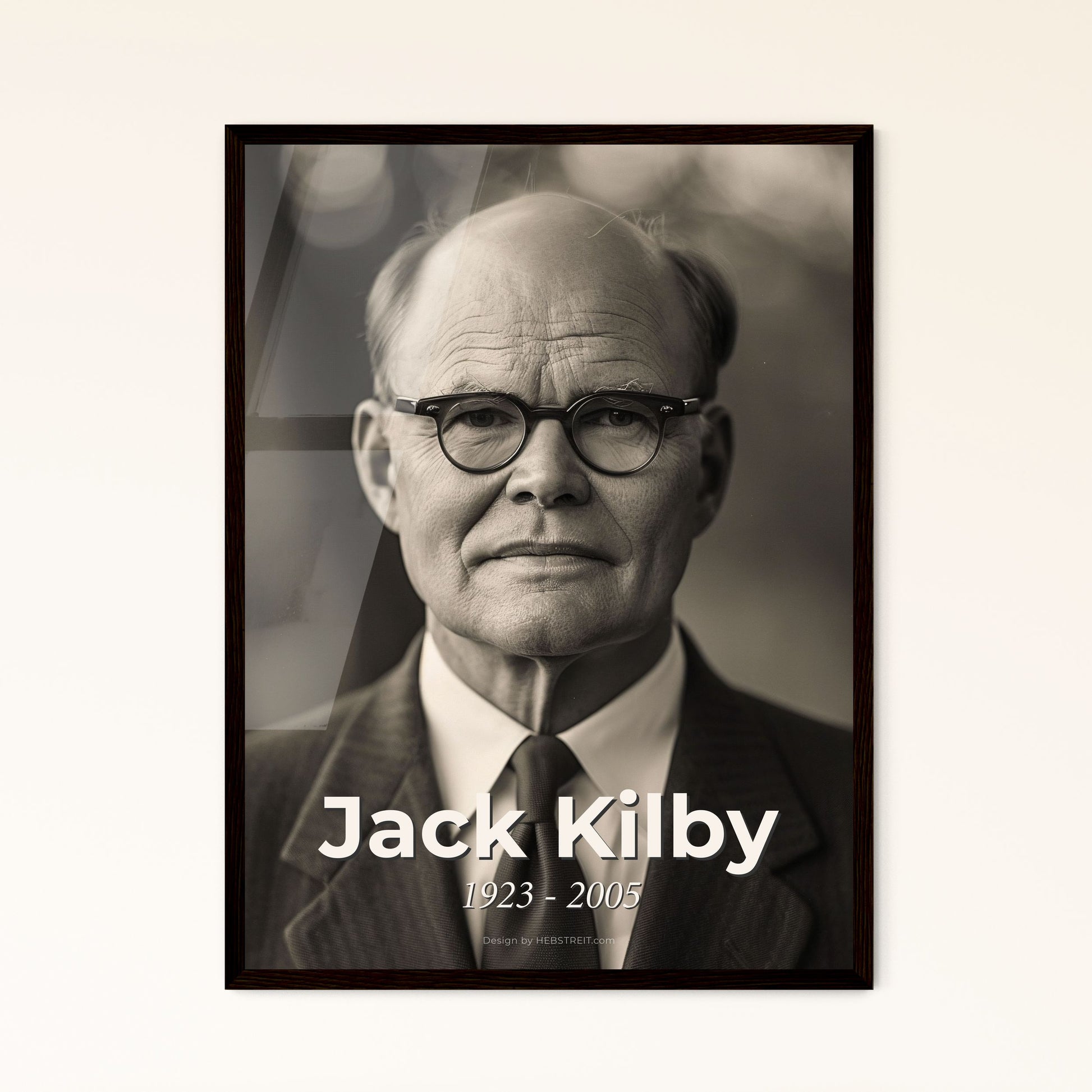 Jack Kilby: The Visionary Engineer Behind the Integrated Circuit - Stunning Portrait in Monochrome Art for Timeless Home Decor