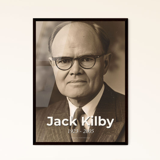 Jack Kilby: Visionary Innovator & Nobel Laureate - Stunning Ultrarealistic Print for Home Decor, Gift or Timeless Tribute