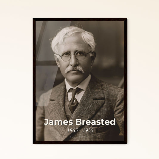 Elegant Tribute to James Breasted: Pioneering Archaeologist of Ancient Egypt - Stunning Art Print for Home Decor and Gifts
