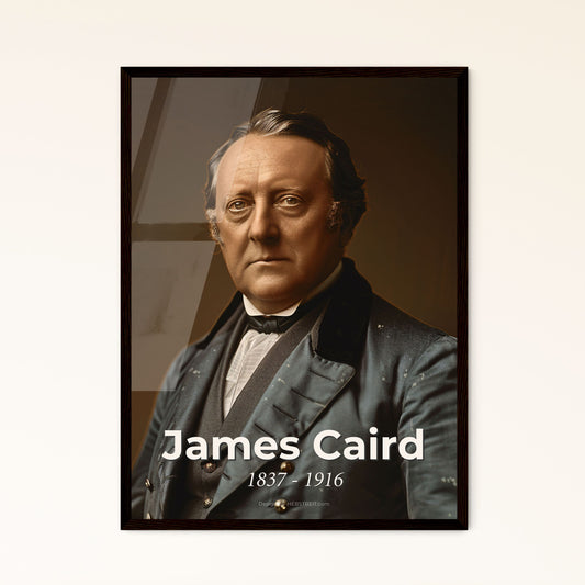 Timeless Tribute to James Caird: Iconic British Philanthropist & Navigator - Stunning Monochrome Art for Home Décor