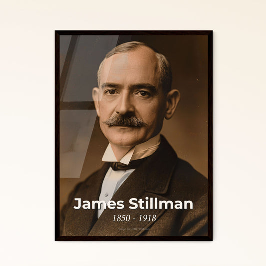 James Stillman: Iconic Portrait of the Visionary Banker in Timeless Elegance - A High-Quality Art Print for Your Home Decor