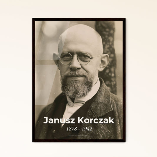 Janusz Korczak: A Tribute to the Pioneer of Children's Rights - Timeless Vintage Portrait for Your Home Decor Collection