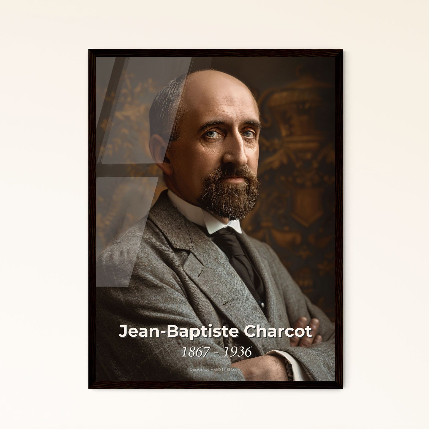 Jean-Baptiste Charcot: Iconic Portrait of a French Polar Explorer, Masterfully Crafted in Sepia & High Contrast - Perfect Home Decor Gift