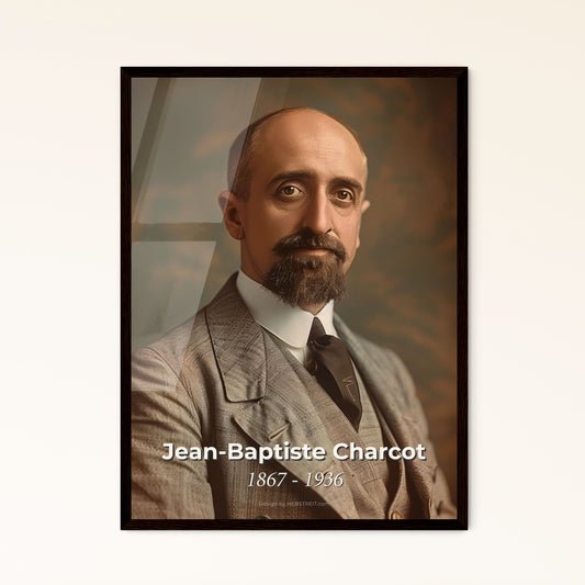 Jean-Baptiste Charcot: Iconic French Explorer Portrait in Cinematic Sepia - Premium Art Print for Timeless Home Decor