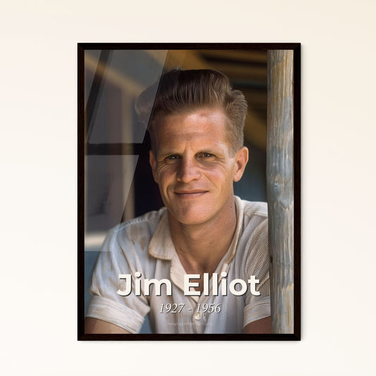 Timeless Tribute: Jim Elliot, 1927-1956 - Inspirational Portrait of an American Missionary, Perfect for Home Décor & Gifting