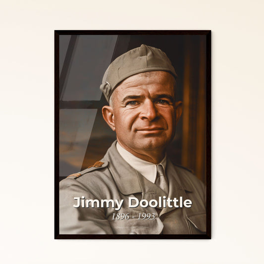 Jimmy Doolittle: Aviation Pioneer & Hero - Timeless Portrait in Monochrome Elegance, Perfect for Home Decor & Gifting