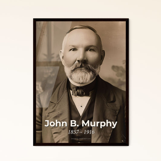 John B. Murphy: Pioneer of Abdominal Surgery - Timeless Portrait Print for Home Decor, Framed or Aluminum Options Available