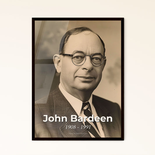 John Bardeen: Visionary Physicist & Two-Time Nobel Laureate - Timeless Art Print for Home Decor & Inspirational Gifting