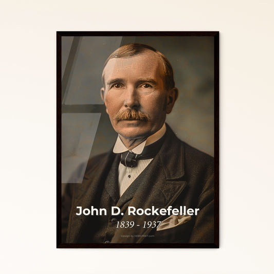 Timeless Legacy: John D. Rockefeller Portrait - Icon of Wealth & Vision - Premium Print Options for Sophisticated Home Decor