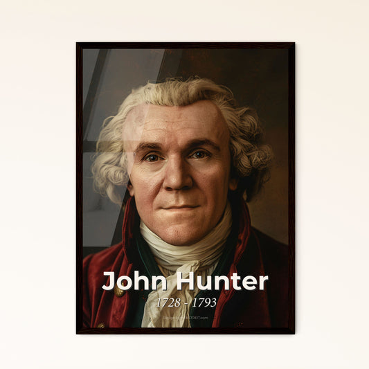 Timeless Tribute: John Hunter (1728-1793) - Pioneer of Modern Surgery in an Elegant Monochrome Portrait for Any Home Decor