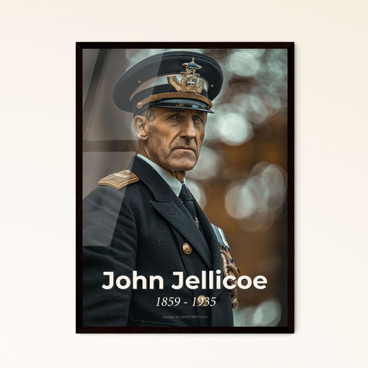 John Jellicoe: Iconic British Admiral of Jutland - Stunning Ultrarrealistic Portrait Art Print – Perfect for Home Decor & Gifting!