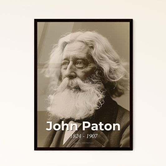 Timeless Portrait of John Paton: Inspiring Scottish Missionary to the New Hebrides - Exceptional Art for Home Decor & Gifting