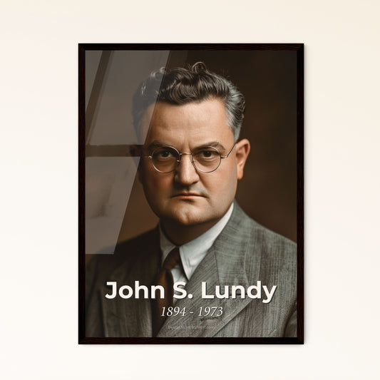 Timeless Tribute: John S. Lundy, Pioneer of Intravenous Anesthesia - Stunning Ultrarealistic Portrait for Elegant Home Decor