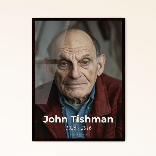 Masterpiece Tribute: John Tishman (1926-2016) - Visionary Real Estate Developer in Cinematic Monochrome Art Print