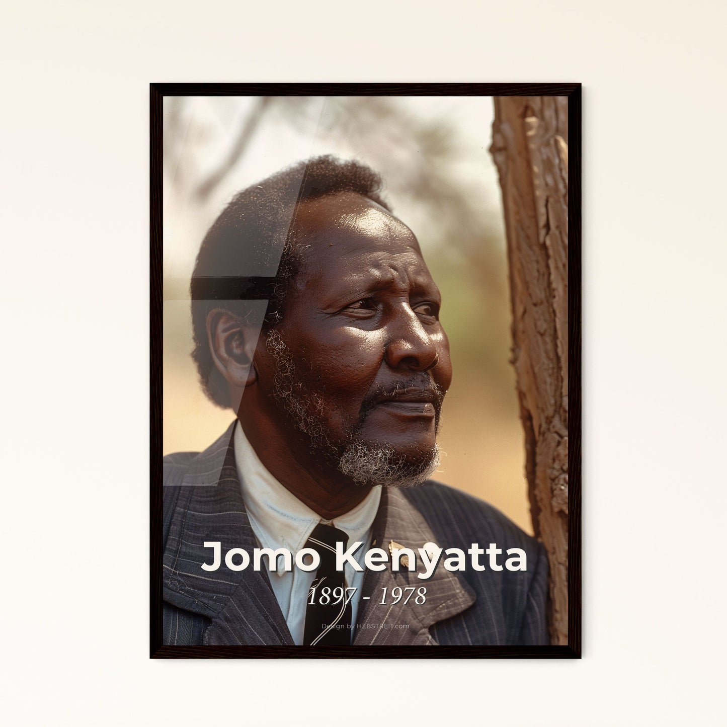 Timeless Tribute: Jomo Kenyatta Portrait - The Visionary Leader of Kenyan Independence, Captured in Stunning Ultrarealistic Detail