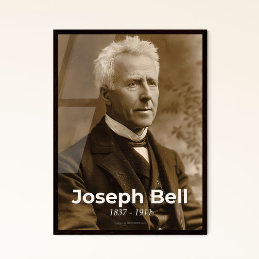 Elegant Portrait of Joseph Bell: Forensic Pioneer & Sherlock Holmes Inspiration - Timeless Art for Home Decor & Gifting