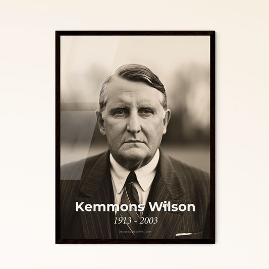 Timeless Visionary: Kemmons Wilson, Founder of Holiday Inn - Ultrarealistic Portrait in Classic CineStill Style, Perfect for Home Décor