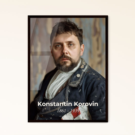 Konstantin Korovin: Masterful Portrait in Monochrome – Limited Edition Art Print, Framed or Metal, Ideal for Timeless Décor