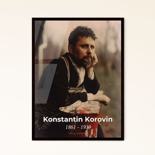 Konstantin Korovin: Timeless Impressionist Portrait - Stunning Monochrome Art Print for Elevated Home Decor & Gift Giving
