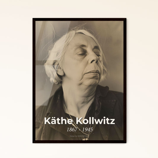 Käthe Kollwitz: Iconic 1867-1945 German Artist - Striking Portrait in Sepia, Celebrating Social Justice & Suffering - High-Quality Print